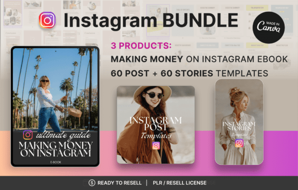 Download Instagram Bundle - 3 Canva Templates - Premium Resources