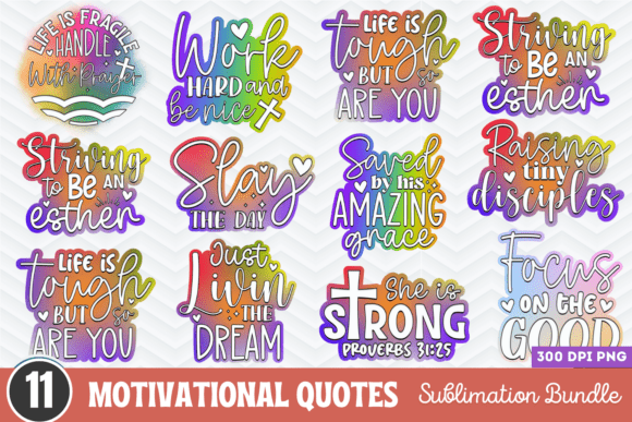 Download Motivational Quotes Sublimation Bundle - Motivational quotes Collection