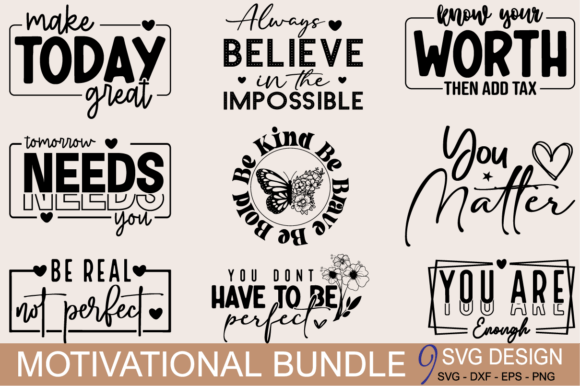 Download Boho Motivational Quotes Svg Bundle PNG - Motivational quotes Collection