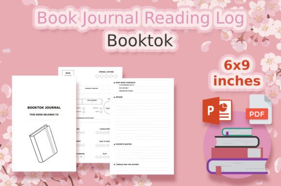 Download Book Journal Reading Log, Booktok Review - Booktok Collection
