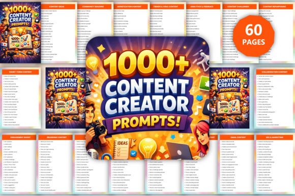 Download 1000+ Content Creator Prompts - Premium Resources