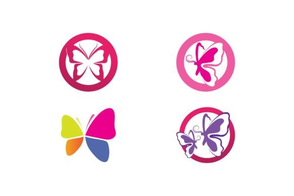 Download Butterfly Beauty Vector Logo Icon Design - Vector Collection