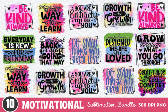 Download Motivational Quotes Sublimation Bundle - Motivational quotes Collection