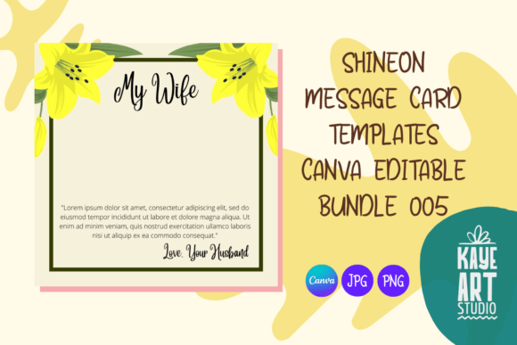 Download ShineOn Card Editable Template Bundle 5 - Editable template bundle Collection